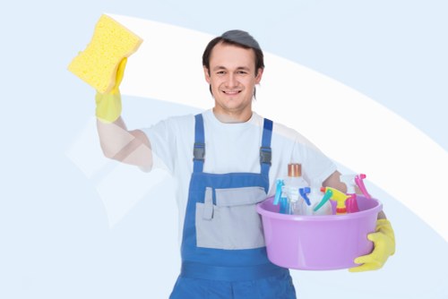 Professional domestic cleaning in an Enfield home