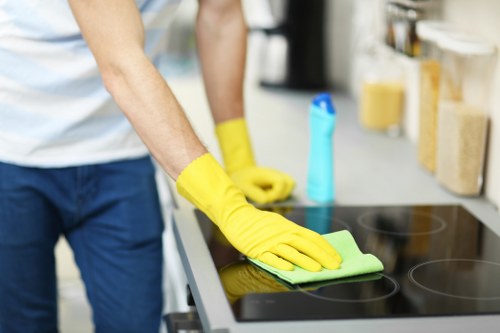 Deep cleaning for kitchens and bathrooms in an Enfield property