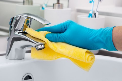 Regular household cleaning in an Enfield family property